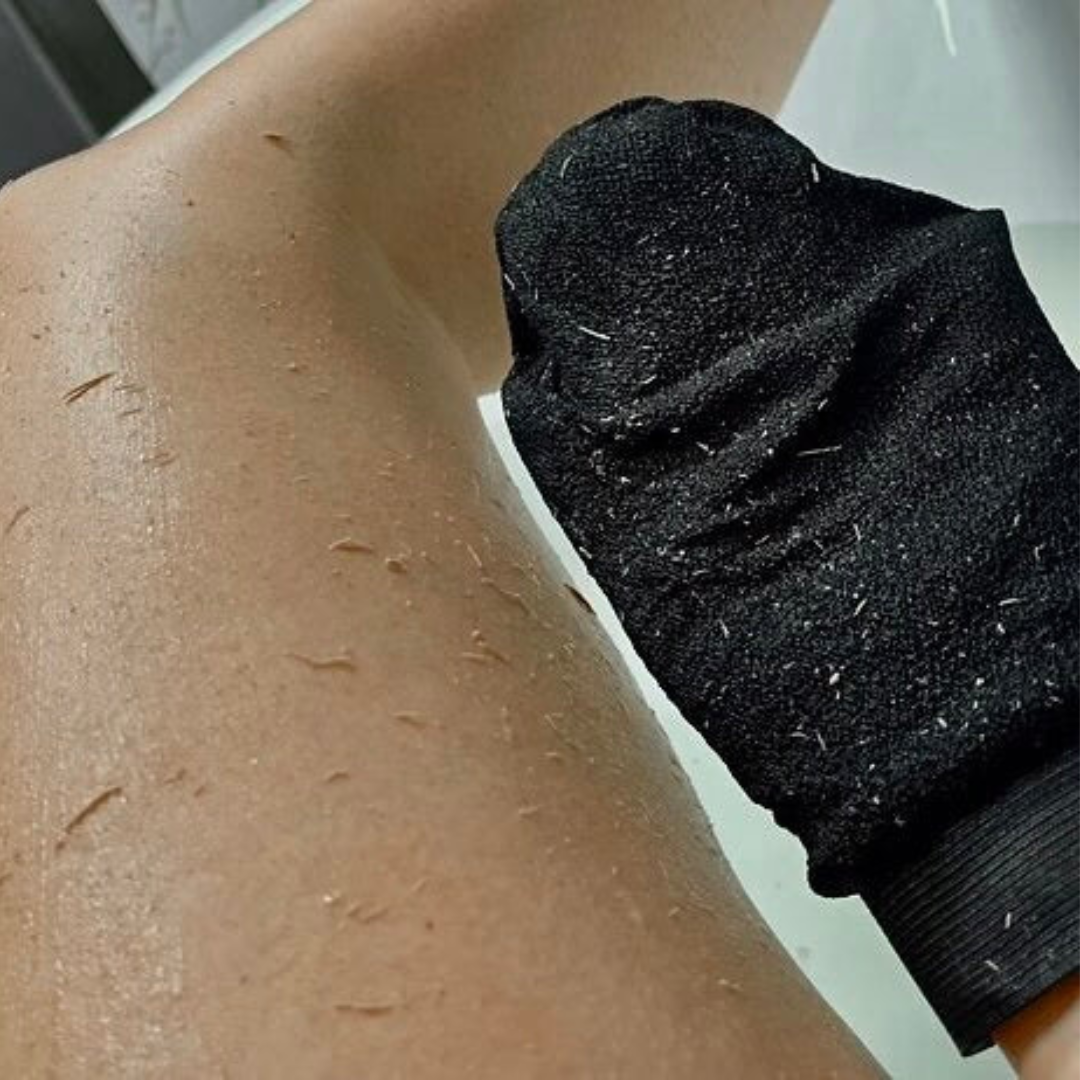 Guanto esfoliante anti-peli incarniti